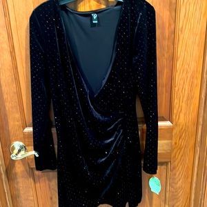 Black Velvet Cocktail Dress